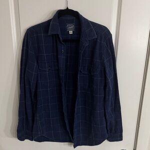 J. Crew NEY YORK Navy Checkered vintage Shirt
